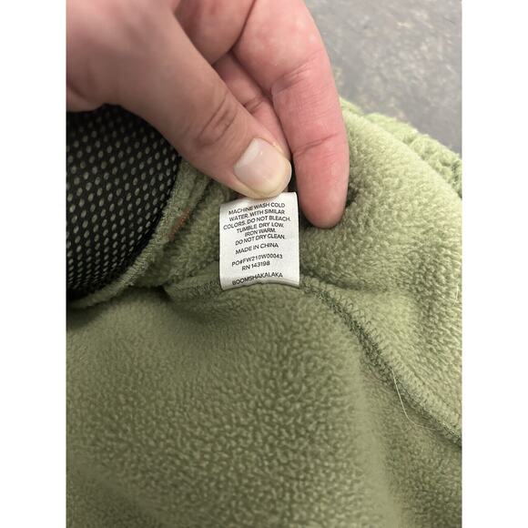 Chubbies High Pile 1/4 Zip Fleece Pullover Green Men’s XL- The Lasso - Picture 4 of 5
